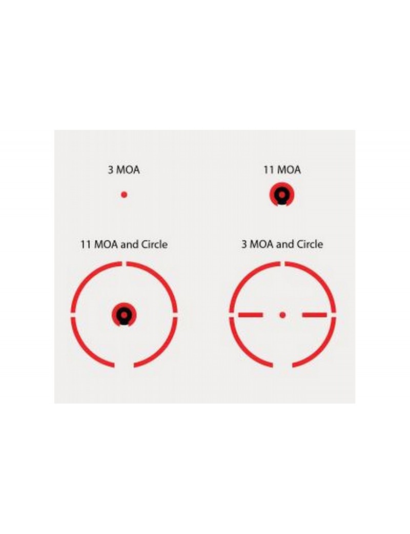 Viseur Réflexe CVLIFE 1x22x33 4 Réticules Rouge/Vert Point Rouge Monture Picatinny 20 mm Tactique - Points rouges panoramiques (13820199